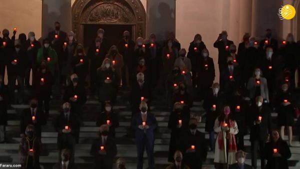 اعضای کنگره به یاد 900 هزار قربانی کرونا شمع روشن کردند